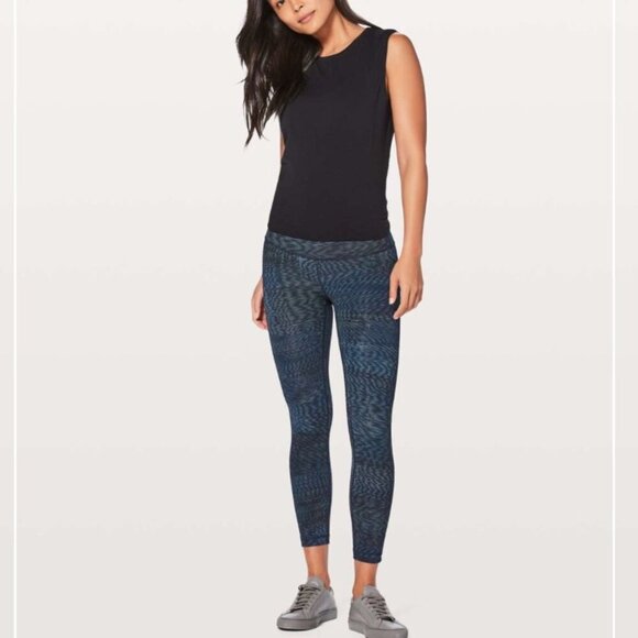 Lululemon Wunder Under Hi-Rise 7/8 Tight Full-On LuxtremeYoga Leggings Multi 4 - Picture 4 of 4